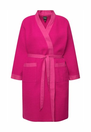 Ulla Popken WRAP LONG SLEEVE - Badjas - fuchsia