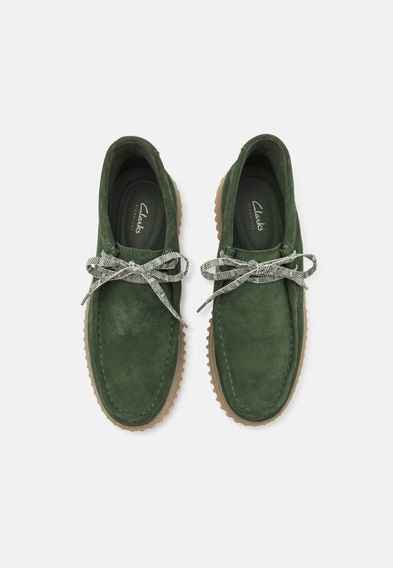 Baskets Femme Stara Walk En Daim Vert Foncé