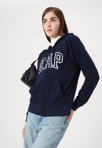GAP HERITAGE - Felpa con zip - navy uniform