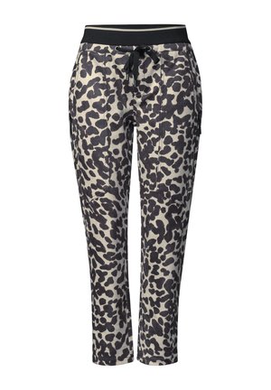 Street One Studio, SLIM LEG HOSE AUS VELOURS IM LOOSE FIT - Pantalon classique - creamed sand