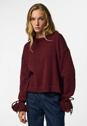Pieces, KNITTED CARDIGAN PCFIE TIE - Pullover - winetasting