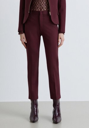 Calliope, PANTALONE LUNGO TINTA UNITA - Trousers - prugna