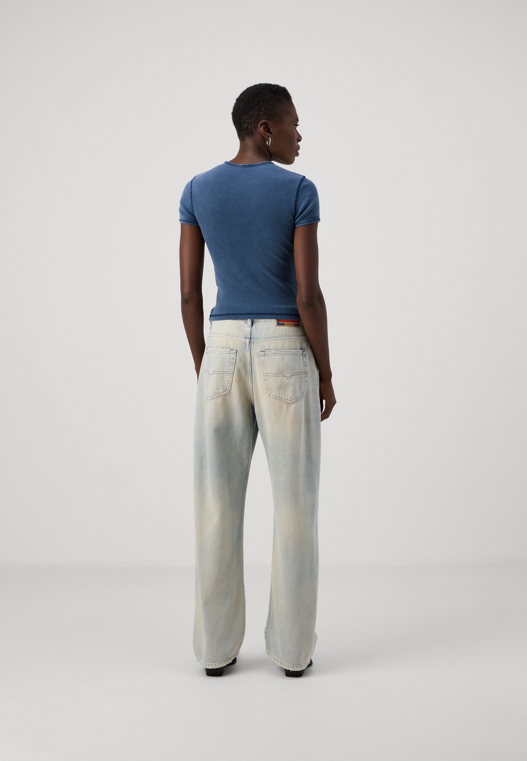 Diesel ELE - Print T-shirt - 01/blue denim - Zalando.co.uk