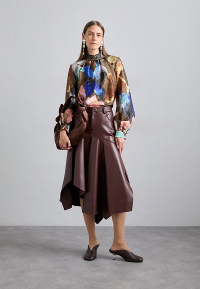 Stine Goya GATHERED LONG SLEEVE CRINKLED TEXTURED  - Camicetta - aquarelle garden