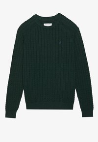 Pulover - mottled dark green