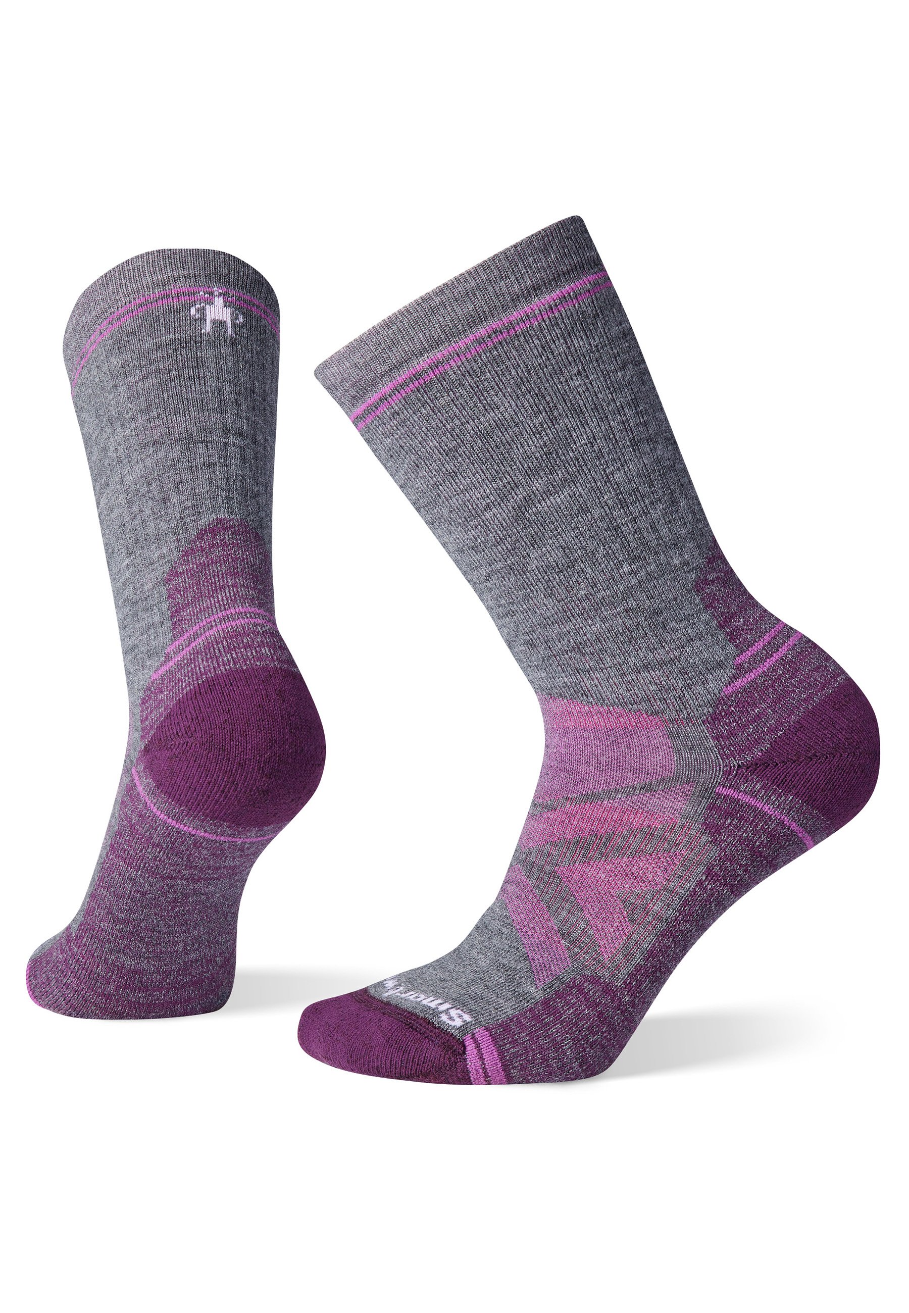 Chaussettes Randonnée SMARTWOOL Femme - Taille S, Gris Moyen, Coussin Intégral - Neuf Avec étiquettes