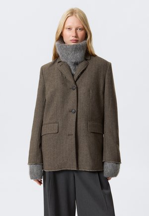 WOOLBLEND - Halflange jas - Beige