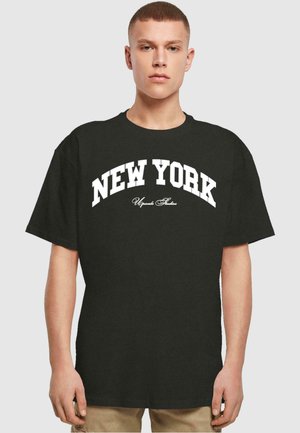 Upscale by Mister Tee NEW YORK COLLEGE - Camiseta estampada - black