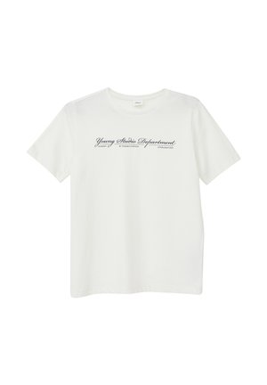 T-shirt con stampa - creme
