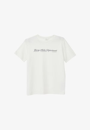 Majica kratkih rukava s printom - creme
