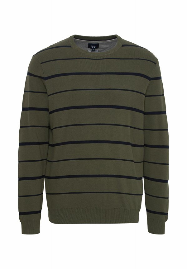 FQKYLE reversed strip crewneck neck - Jumper - grape leaf4