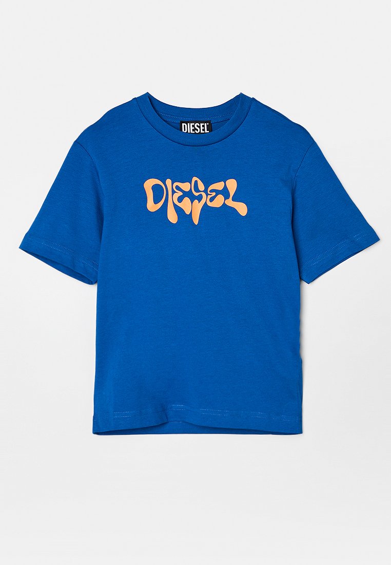 Diesel T-shirt print donkerblauw