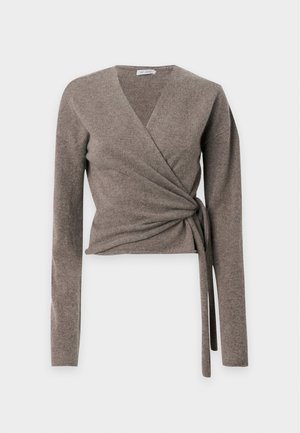 ST. AGNI, WRAP CARDIGAN - Жилетка - vapor
