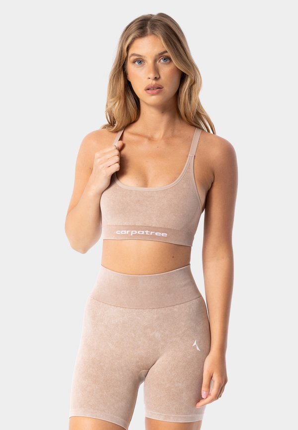 Sport-BH mit leichter Stützkraft - beige