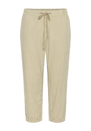 Kaffe Broek - chincilla white stripe
