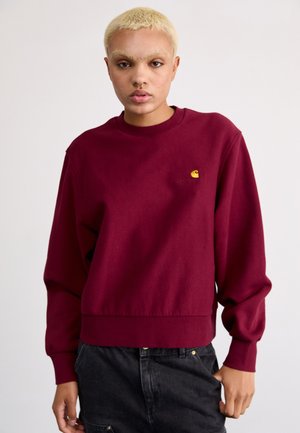 Carhartt WIP AMERICAN SCRIPT  - Sweatshirt - malbec