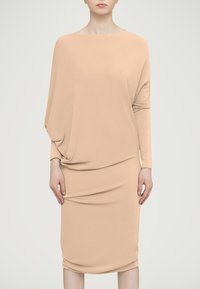 Wolford CREPE JERSEY - Jerseyklänning - almond