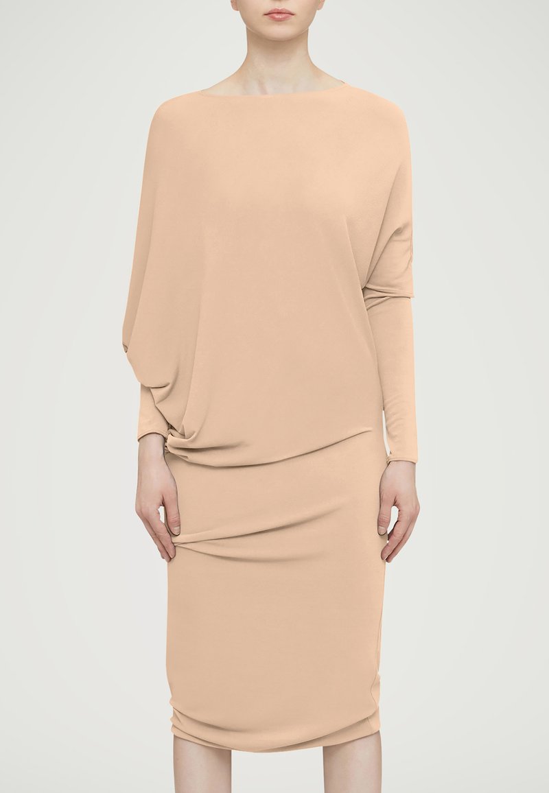 Wolford CREPE JERSEY - Jerseyklänning - almond