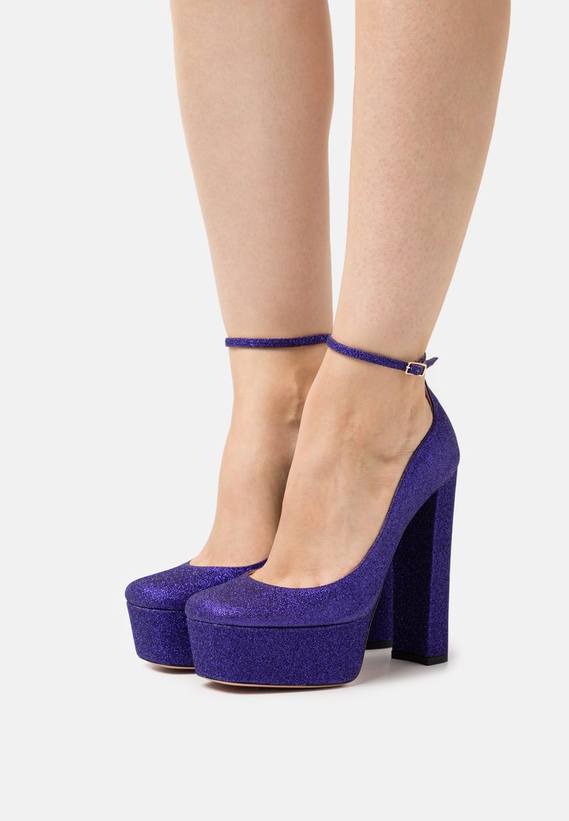 GEDEBE HALLE GLITTER Platform heels violet/purple Zalando.de