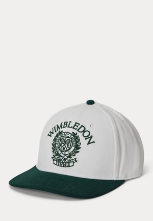 Polo Ralph Lauren, WIMBLEDON CREST TWILL CAP - Kapa - white/moss agate
