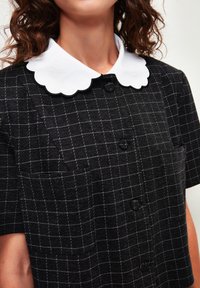 adL ROUND COLLOR PUCKET DETAILED - Shirt dress - plaid anthracite
