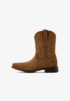 Ariat BODIE - Cowboy/biker ankle boot - chestnut suede