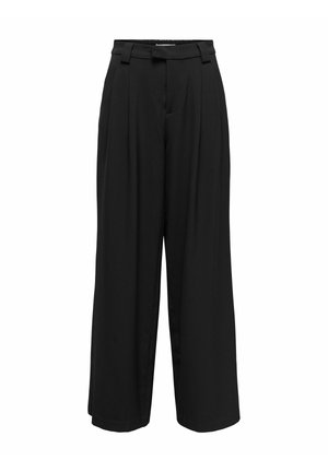 ONLY, ONLSVEA MW MEL WIDE PANT TLR - Pantalon classique - black