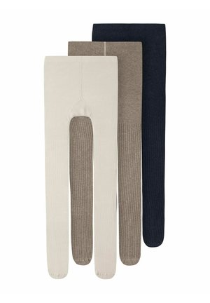 3ER-PACK - Tights - mocha meringue melange