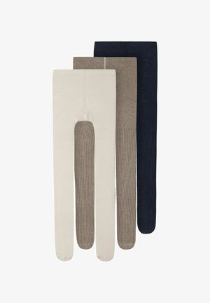 3ER-PACK - Tights - mocha meringue melange