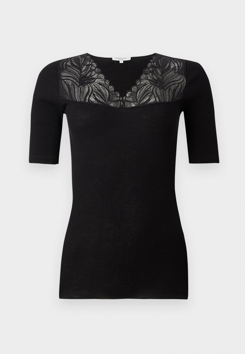Rosemunde T-shirt print zwart