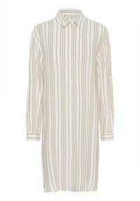 KAMILIA - Shirt dress - chalk   chinchilla stripe