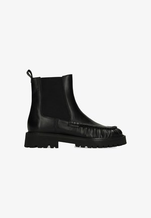 Manfield, Bottines à plateau - schwarz