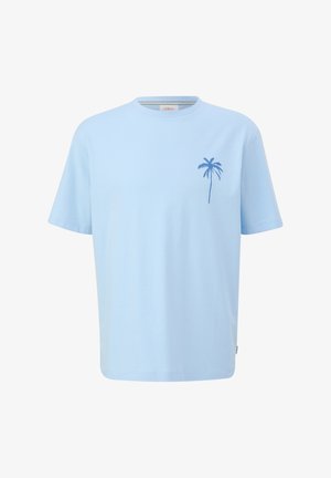 s.Oliver MIT RÜCKENPRINT - T-Shirt print - hellblau