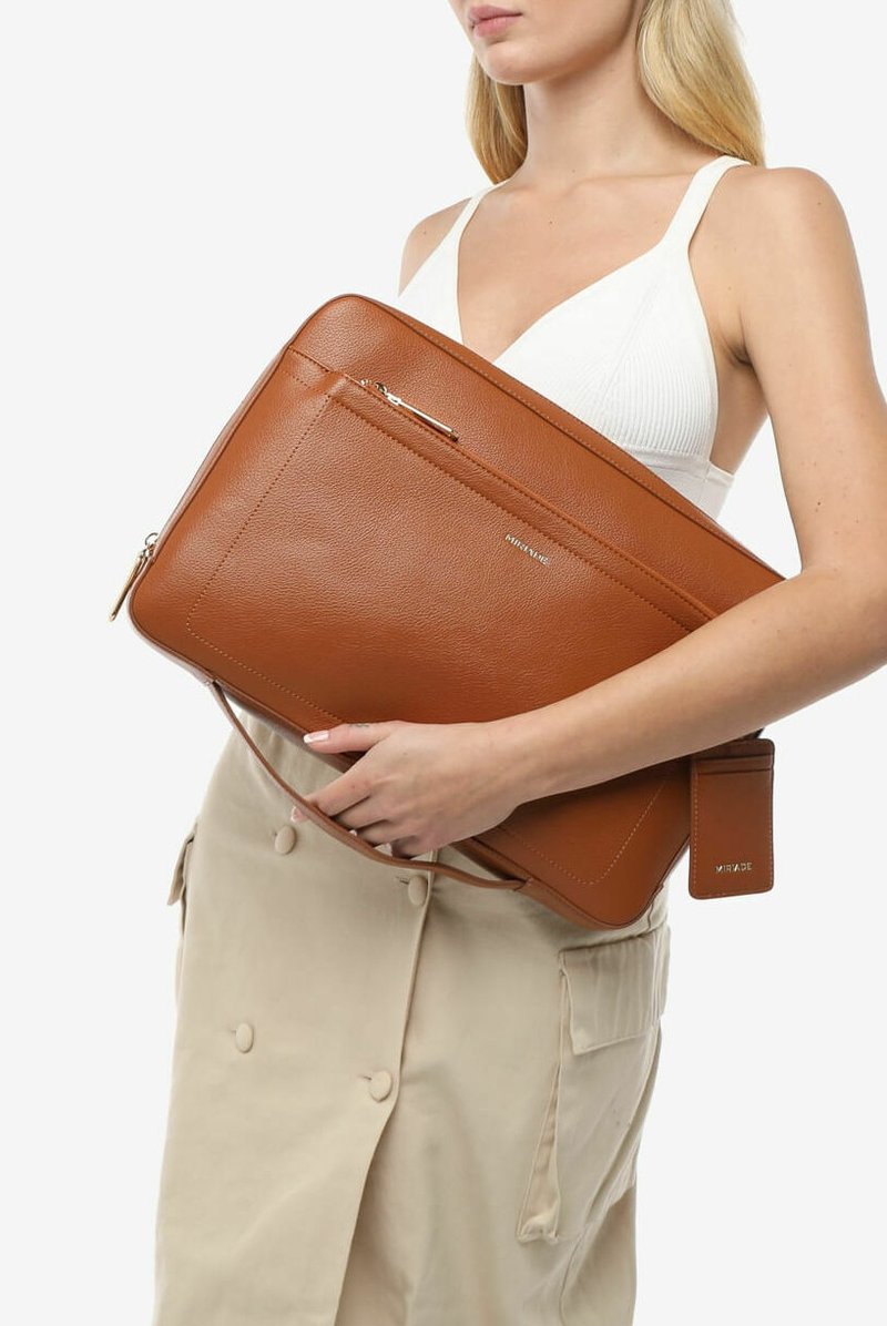 Miriade CRABY - Borsa porta PC - cuoio
