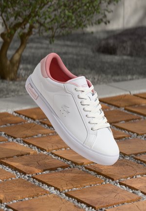 Lacoste POWERCOURT - Trainers - white/pink