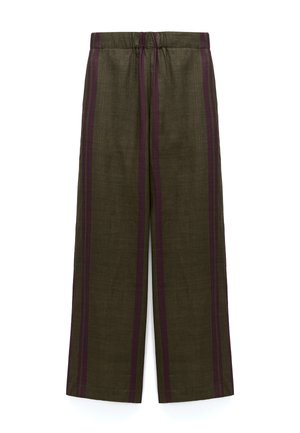ADOLFO DOMINGUEZ, Trousers - green stripe