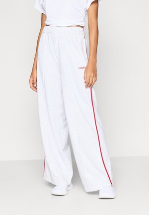 Παντελόνι φόρμας - light grey heather/active maroon