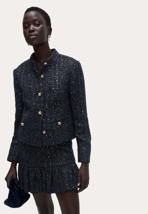 TWEED SPARKLY COLLARLESS  - Blejzr - navy mix