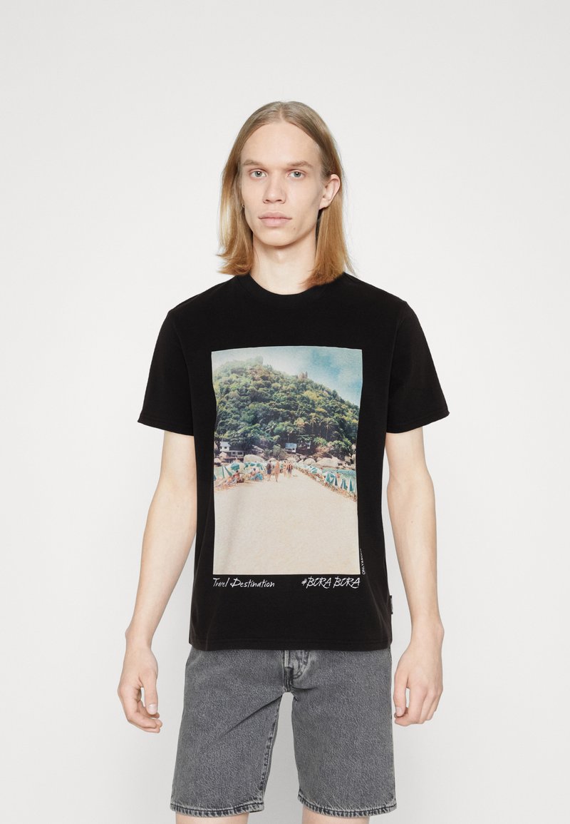 Guess JUNIOR - T-shirt imprimé - pure white/blanc