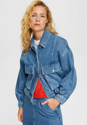 INDOOR - Džínová bunda - blue medium wash