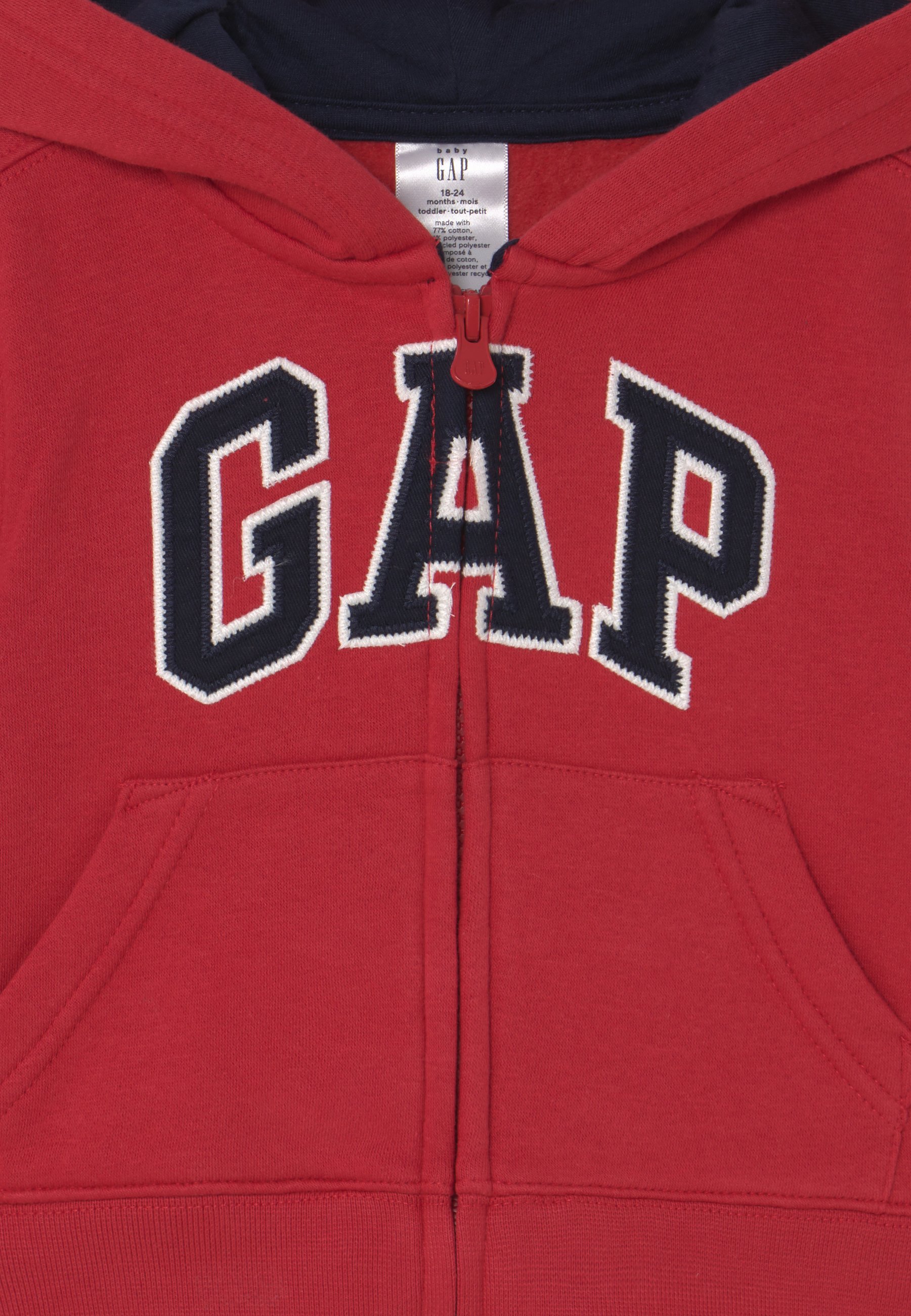 GAP LOGO TODDLER BOY - Sudadera con cremallera - modern red/rojo -  Zalando.es