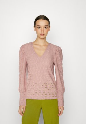 Pieces PCCHRISTY NEW - Μπλούζα με μακριά μανίκια - woodrose