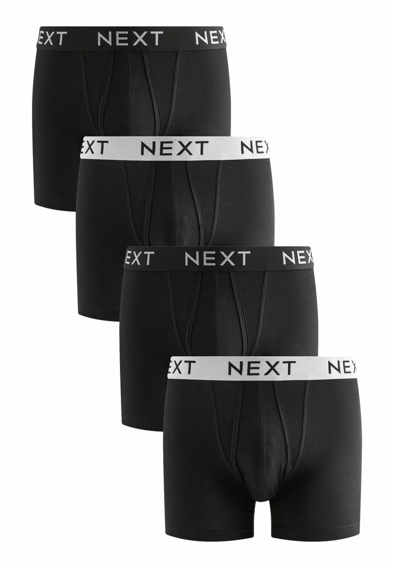 Next A-FRONTS FOUR PACK - Boxerbriefs - black with black and white waistbands