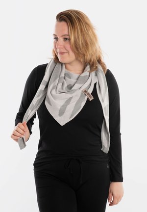 Knit Factory LEAF - Sjaal - bright grey light grey