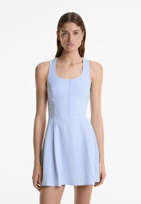 OYSHO - STRAPPY - Shirt dress - light blue Thumbnail Image 1