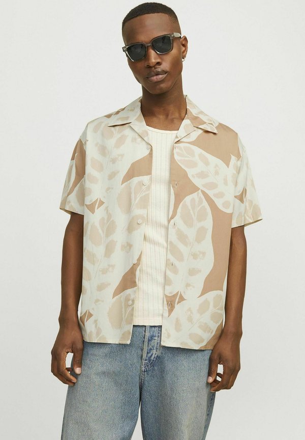 JORSEQUOIA AOP RESORT SS - Hemd - tan