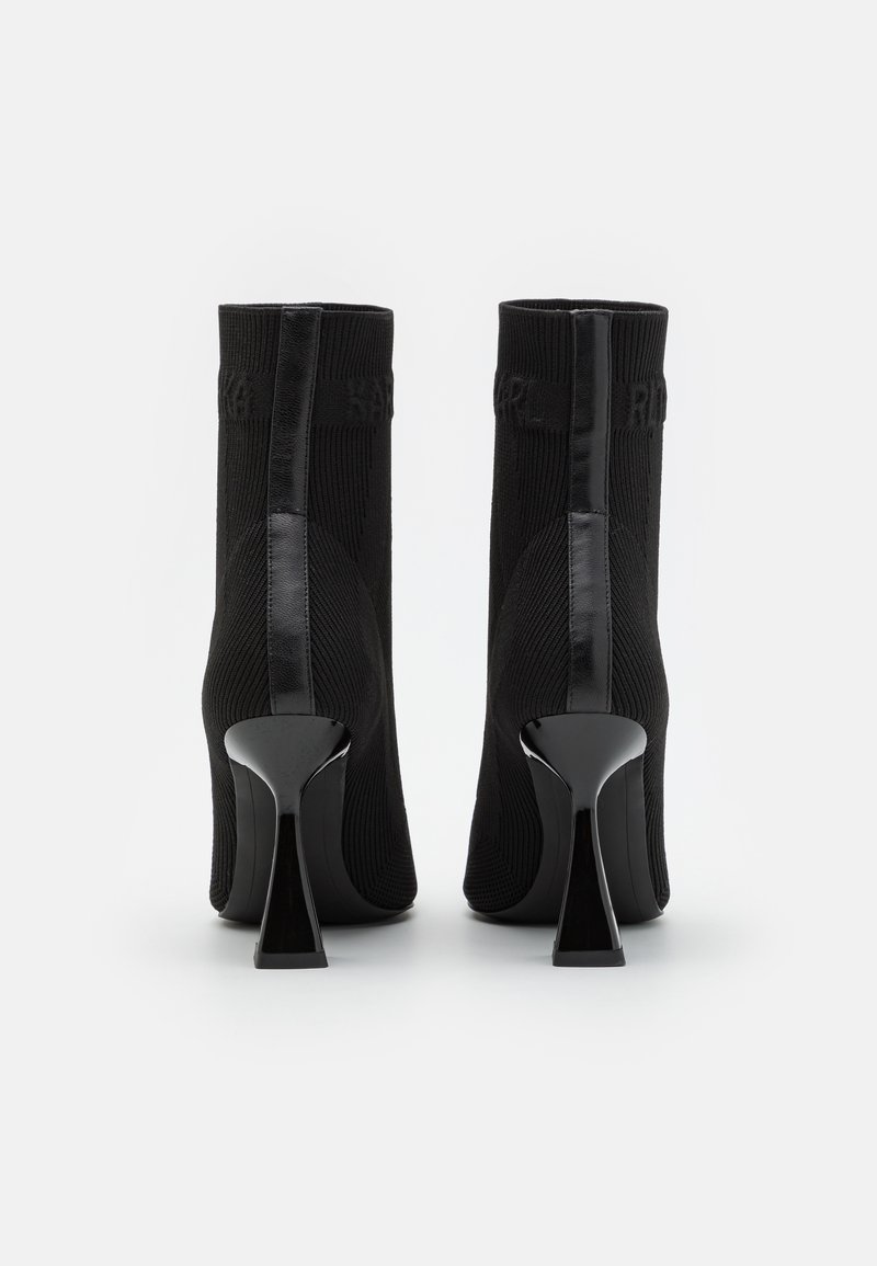 zara stretch high heel ankle boots