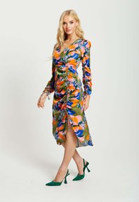 Liquorish Day dress - green blue