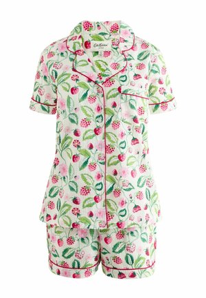 Cath Kidston REGULAR FIT - BUTTON THROUGH RASPBERRY PRINT SHORTS PYJAMAS SET . - Pyžamová súprava - ecru