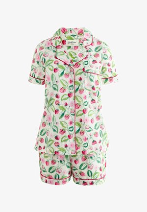 Cath Kidston REGULAR FIT - BUTTON THROUGH RASPBERRY PRINT SHORTS PYJAMAS SET . - Pyžamová súprava - ecru